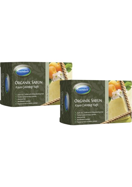 Kayısı Çekirdeği Organik Sabun 125 gr 2'li