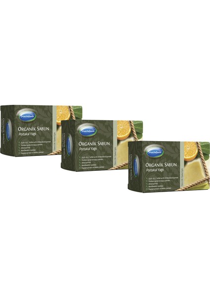 Organik Portakal Yağı Sabun 125 gr 3'lü