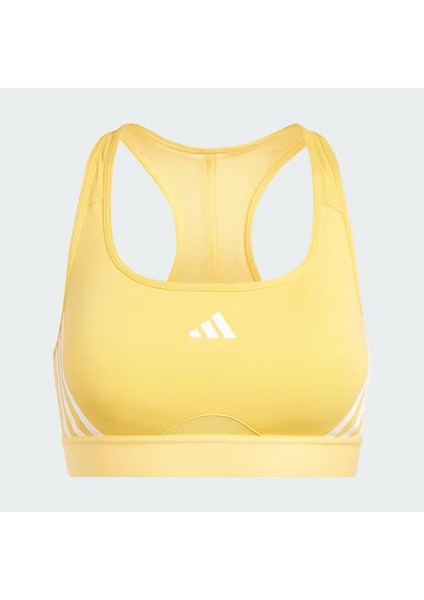 IU1712 Power Impact Train Medium-Support 3-Stripes Bra Sarı fırsatları