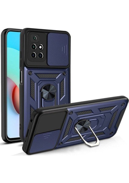 Xiaomi Redmi 10 2022 Kılıf Sert Silikon Pars Yüzüklü Tank Kapak