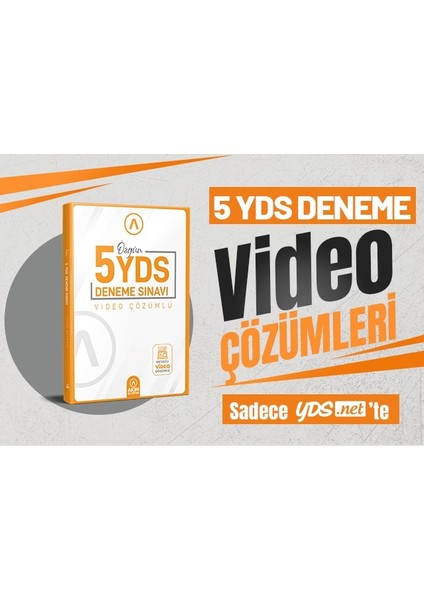 Akın Publishing Özgün 5 YDS Deneme Sınavı Video Çözümlü