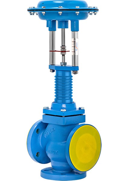 DN40 3 Yollu Pnömatik On-Off Kızgın Yağ Vanası