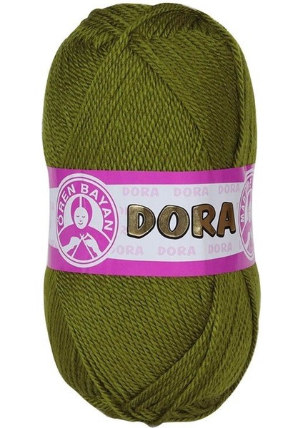 Dora Örgü Ipi Yeşil (076) 5'li Paket