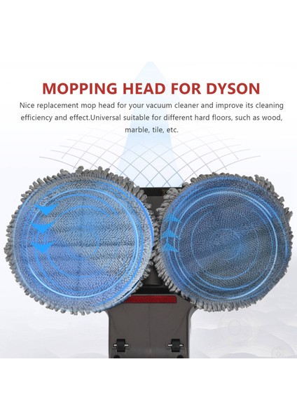 Elektrikli Islak Kuru Paspas Kafası Dyson V7 V8 V10 V11 Akülü Elektrikli Süpürge Aksesuarları Su Deposu Paspas Pedleri (Yurt Dışından) indirimleri