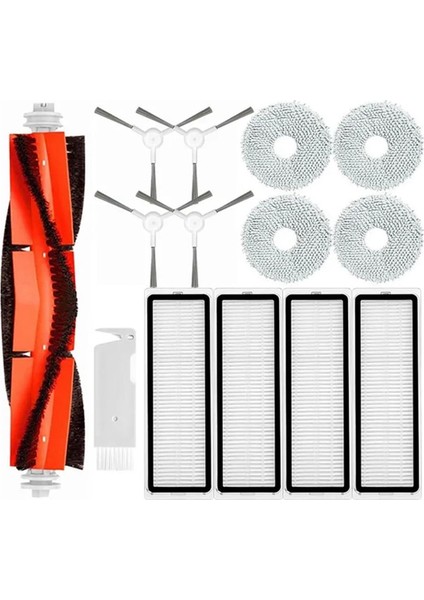 Elektrikli Süpürge Aksesuar Seti Xiaomi Robot Süpürge S10+ / S10 Plus Yedek Yedek Parça Aksesuarları Için Uyumlu (Yurt Dışından)