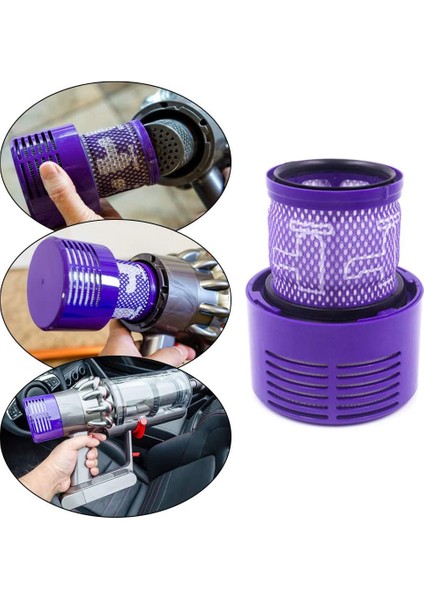 Dyson V10 SV12 Için 3'lü Hepa Filtre Paketi, Parça No. 969082-01 (Yurt Dışından) indirimleri