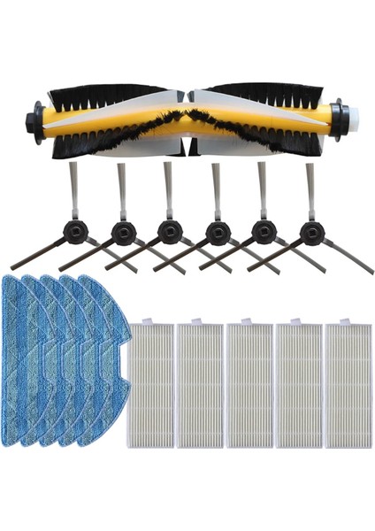 Redmon RV-R500 Için 1 Takım Ana Fırça Yan Fırça Filtre Paspas Bezi Seti (Yurt Dışından) fiyatları