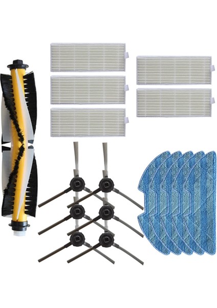 Redmon RV-R500 Için 1 Takım Ana Fırça Yan Fırça Filtre Paspas Bezi Seti (Yurt Dışından) modelleri