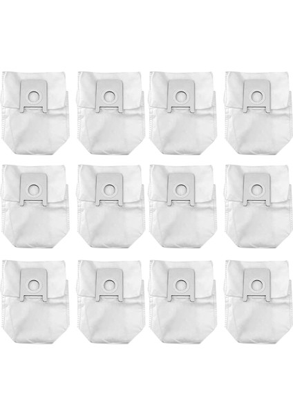 12 Adet Roidmi Eve Plus Robotlu Süpürge Parçaları Toz Torbası Çöp Saklama Çantası Yedek Aksesuarlar (Yurt Dışından)