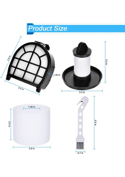 Shark LZ600 LZ601 Için Hepa Filtresi Parça XHFFC600 ve XFFLZ600 ile Karşılaştırın (Yurt Dışından)
