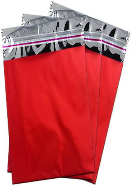 Metalize Bantlı Poşet 30X35 cm Kırmızı 100 Lü (1 Paket 100 Adet)