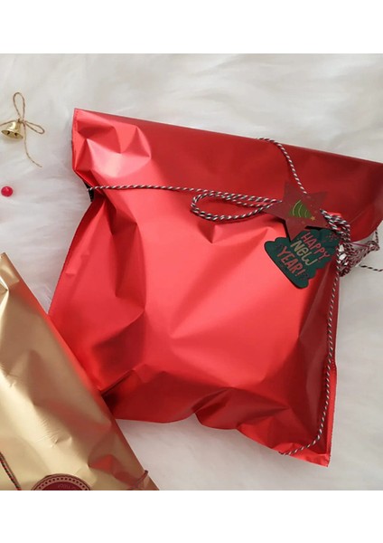 Metalize Bantlı Poşet 30X35 cm Kırmızı 100 Lü (1 Paket 100 Adet) fiyatları