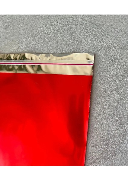 Metalize Bantlı Poşet 30X35 cm Kırmızı 100 Lü (1 Paket 100 Adet) modelleri