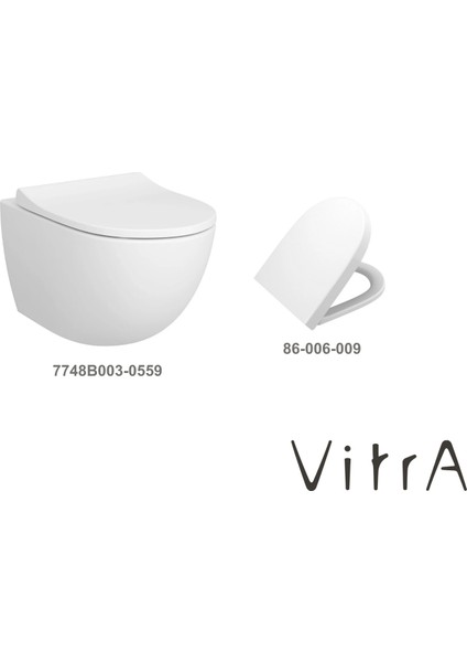 Sento Rim-Ex Asma Klozet 7748B003-0559, Vitra Sento Soft Klozet Kapağı 86-003-009