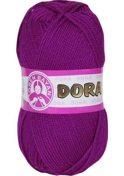 Dora Örgü Ipi Parlak Mürdüm (047) 5'li Paket