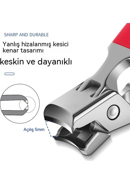 Ev Tipi Sıçrama Önleyici Kalın Sert Tırnak Özel Tırnak Makası Seti (Yurt Dışından) fiyatları