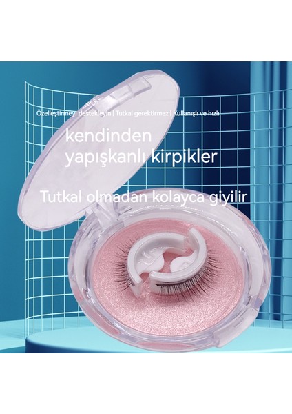 3df036 Ince 11 Mm Yeniden Kullanılabilir, Tutkalsız, Kendinden Yapışkanlı Kirpik (Yurt Dışından)