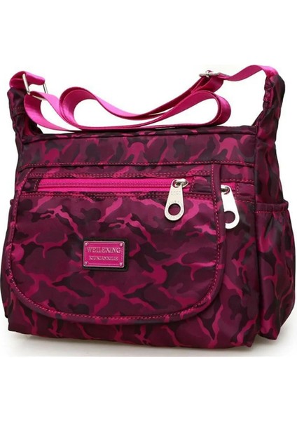 B Kadın Çok Cepli Messenger Çapraz Vücut Kadın Hobo Omuz Çok Cepli Seyahat Kadın Çanta (Yurt Dışından)