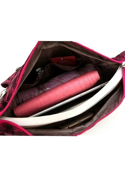 B Kadın Çok Cepli Messenger Çapraz Vücut Kadın Hobo Omuz Çok Cepli Seyahat Kadın Çanta (Yurt Dışından) fırsatları