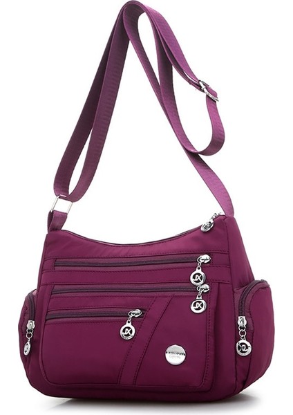 Kadın Omuz Naylon Oxford Su Geçirmez Fermuar Paketi Büyük Kapasiteli Seyahat Crossbody Çanta (Yurt Dışından) fırsatları