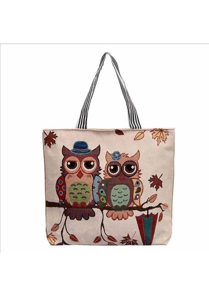 Kadın Kız Tuval Büyük Çizgili Omuz Tote Plaj Renkli Çizgili Çanta (Yurt Dışından) fiyatları