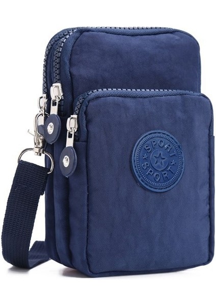 Spor Cüzdan Cep Telefonu Omuz Kılıf Kemer Sikke Cüzdan Retro Anahtarlık Küçük Para Çanta (Yurt Dışından) modelleri