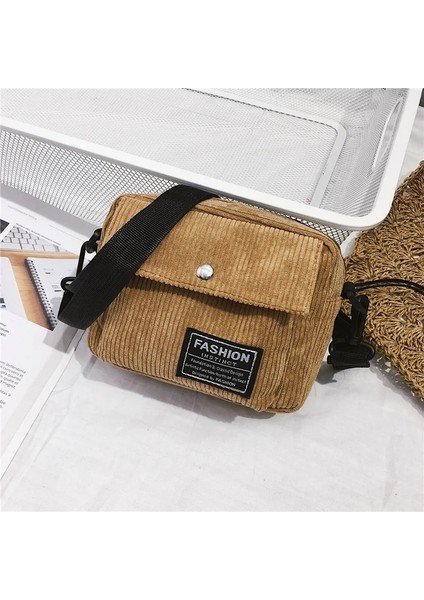 Canvas Single Shoulder Messenger Messenger Square Corduroy Les Sacs Des Çanta (Yurt Dışından) indirimleri