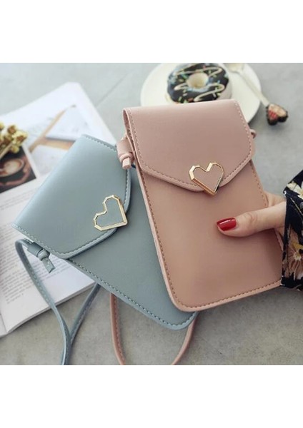 Kadın Telefon Şeffaf Kadın Bozuk Para Cüzdanı Çapraz Omuz Kızlar Sevimli Telefon Mini Çile Cep Kılıfı Dokunmatik Ekran Çanta (Yurt Dışından) modelleri