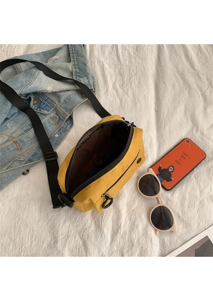 Kadın Saf Günlük Tote Kanvas Fermuarlı Omuz Çanta (Yurt Dışından) modelleri