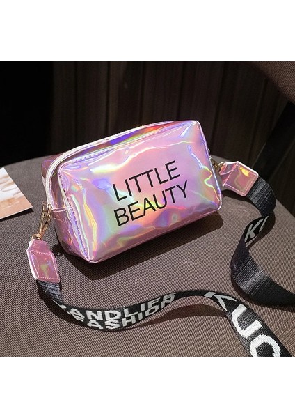 Mini Kadın Lazer Crossbody Messenger Omuz Pvc Jöle Küçük Tote Messenger Lazer Holografik Çanta (Yurt Dışından)