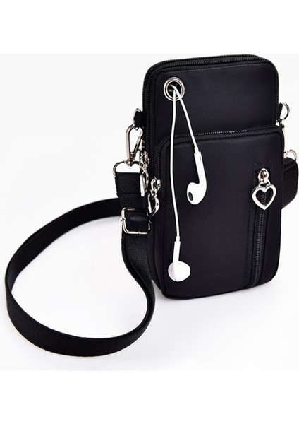 L Kadın Messenger Küçük Omuz Çapraz Çok Fonksiyonlu Cep Telefonu Kulaklık Kılıfı Spor Çanta (Yurt Dışından) indirimleri