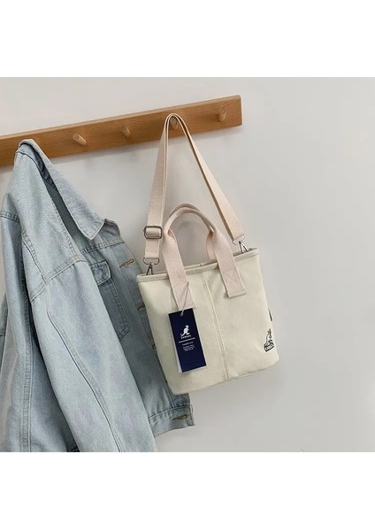 Kremsi Japon Kore Omuz Unisex Çift Sokak Paket Naylon Postacı Erkekler Çanta (Yurt Dışından) modelleri