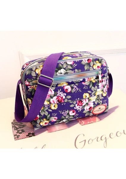 Kadın Kanvas Omuz Çapraz Küçük Kare Çok Fonksiyonlu Büyük Kapasiteli Naylon Crossbody Çanta (Yurt Dışından) modelleri