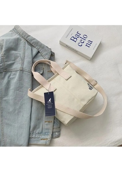 Kremsi Japon Kore Omuz Unisex Çift Sokak Paket Naylon Postacı Erkekler Çanta (Yurt Dışından) indirimleri