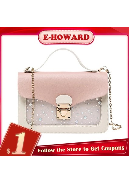 13CM x 4.5cm x 21CM Pullu Yıldız Mini Kare Paket Omuz Küçük Messenger Crossbody Debriyaj Cüzdan Çanta (Yurt Dışından) fiyatları