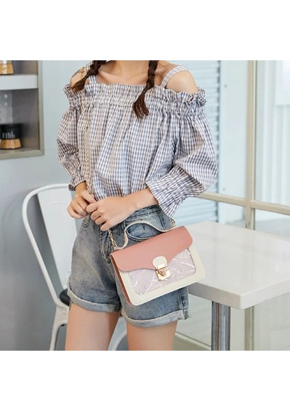 13CM x 4.5cm x 21CM Pullu Yıldız Mini Kare Paket Omuz Küçük Messenger Crossbody Debriyaj Cüzdan Çanta (Yurt Dışından) indirimleri