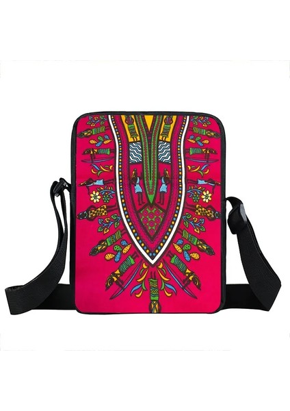 Afro Desen Messenger Kadın Tuval Crossbody Çanta (Yurt Dışından)