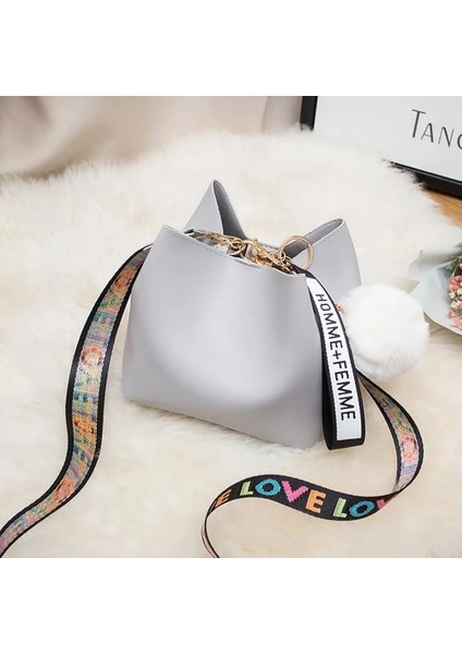 Kadın Kova Eski Fırçalama Messenger Retro Omuz Crossbody Tote Çanta (Yurt Dışından)