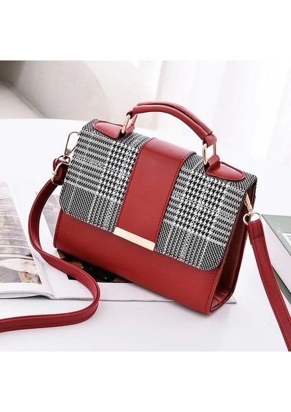 Perçin Zinciri Küçük Kadın Crossbody Omuz Askılı Kadın Çanta (Yurt Dışından)