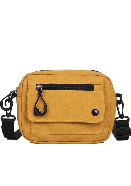 Kadın Saf Günlük Tote Kanvas Fermuarlı Omuz Çanta (Yurt Dışından)