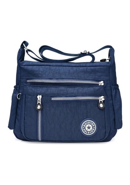 Derin Oxford Omuz Kadın Messenger Kırsal Kumaş Eğlence Veya Seyahat Su Geçirmez Naylon Paket Çanta (Yurt Dışından)