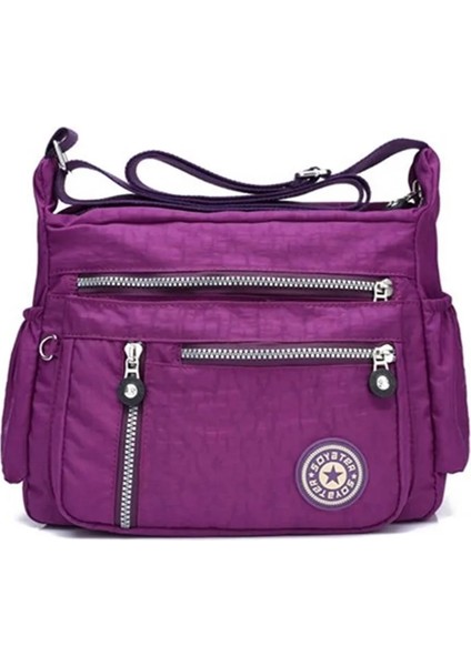 Derin Oxford Omuz Kadın Messenger Kırsal Kumaş Eğlence Veya Seyahat Su Geçirmez Naylon Paket Çanta (Yurt Dışından) fırsatları