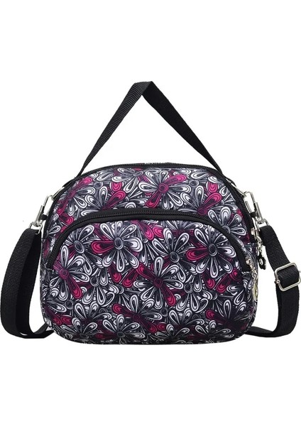 Renk4 Su Geçirmez Naylon Kumaş Çapraz Cep Telefonu Tek Omuz Anne Bozuk Para Cüzdanı Kadın Crossbody Çanta (Yurt Dışından)