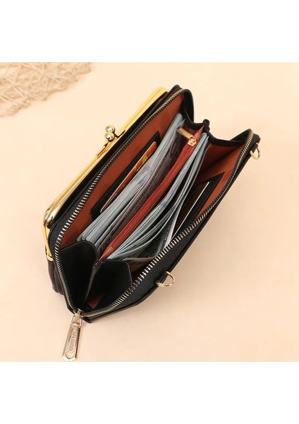 Vintage Kadın Cüzdan Timsah Desen Cep Telefonu Cepleri Kadın Omuz Kadın Crossbody Çanta (Yurt Dışından) fırsatları