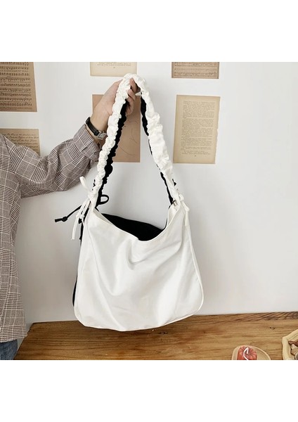 Tuval Yüksek Kapasiteli Kadın Crossbody Kadın Den Kullanılabilir Omuz Büyük Tote Çanta (Yurt Dışından) modelleri