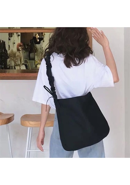 Tuval Yüksek Kapasiteli Kadın Crossbody Kadın Den Kullanılabilir Omuz Büyük Tote Çanta (Yurt Dışından) indirimleri