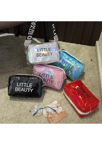 Mini Kadın Lazer Crossbody Messenger Omuz Pvc Jöle Küçük Tote Messenger Lazer Hologram Çanta (Yurt Dışından)