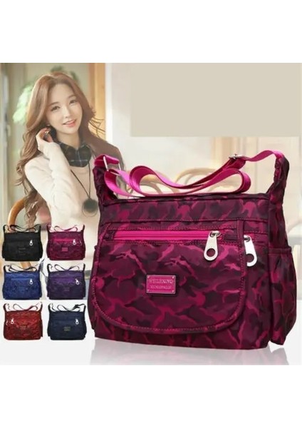 C Kadın Çok Cepli Messenger Çapraz Vücut Kadın Hobo Omuz Çok Cepli Seyahat Kadın Çanta (Yurt Dışından) modelleri