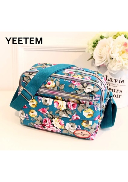 Çiçek Renkli Baskılı Tuval Kadın Messenger Trend Omuz Naylon Casual Messenger Yaşlı Hediye Çanta (Yurt Dışından) indirimleri