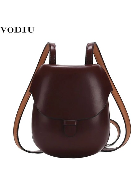 Kadın Omuz Crossbody Pu Küçük Retro Nalı Paket Askı Kadın Messenger Çanta (Yurt Dışından)